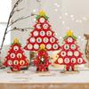 Wooden Christmas Tree Desktop Ornament DIY Mini Christmas Tree Decorations Window Display Ornament Adornos Navideños