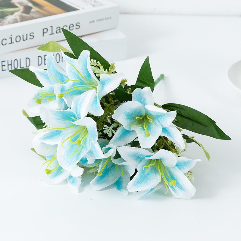 Fiori di Giglio Simulazione 3D Touch per Matrimonio e Decorazione della Casa