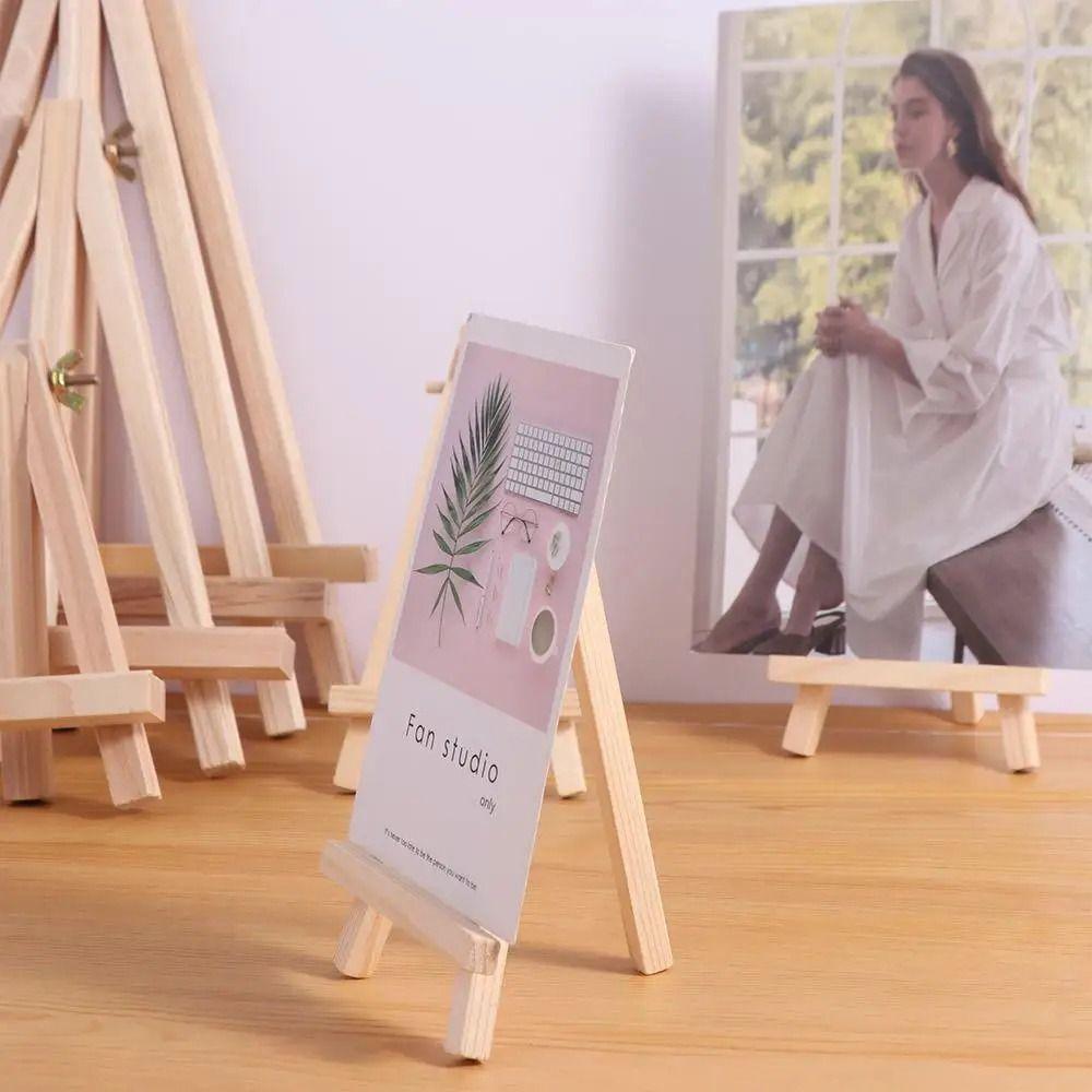 Small Size Wood Drawing Easel Triangle Shape Painting Display Holder New Tabletop Easel Sketch