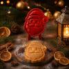 Cookie Molds for Kids Christmas Hand Press Pie Mold, Plastic Pastry Dough Baking Gifts Enthusiasts Neatly Cut Cutters DIY Holiday Treats Supplies