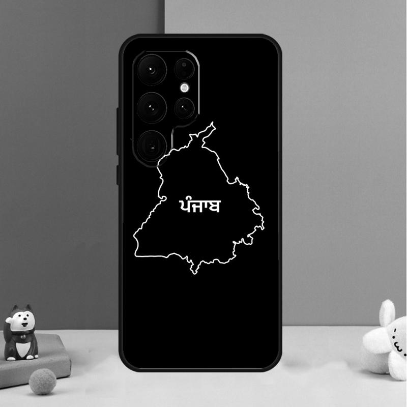 

Punjab Map Outline Case For Samsung Galaxy S25 S26 Ultra S20 S21 S22 S23 S24 S10 Plus S25 FE Back Cover Shell Galaxy S26Ultra