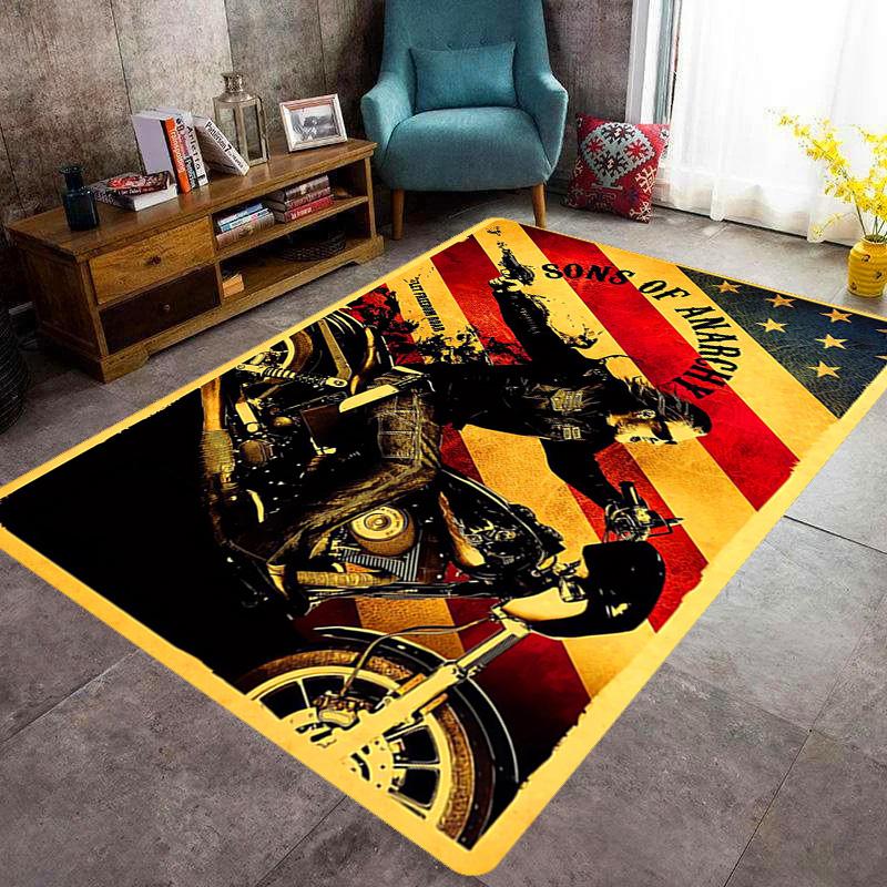Sons Anarchy: Brotherhood Rebellion carpet floor mats Doormat Art Christmas gifts Dormitory decoration