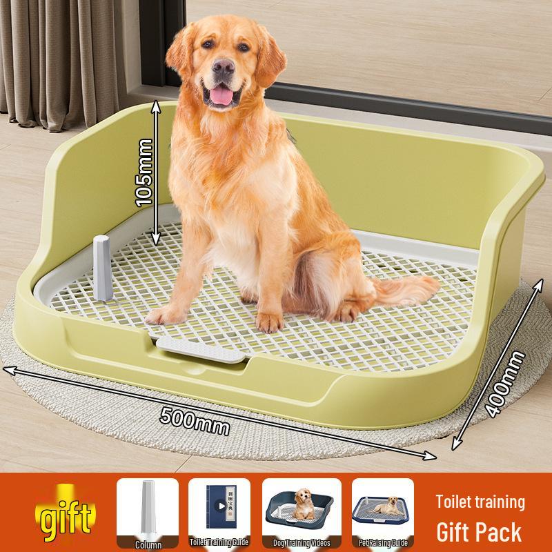 Dog Potty Trainer for Small to Medium Dogs – Plastic Toilet Solution for Pet Urination and Defecation