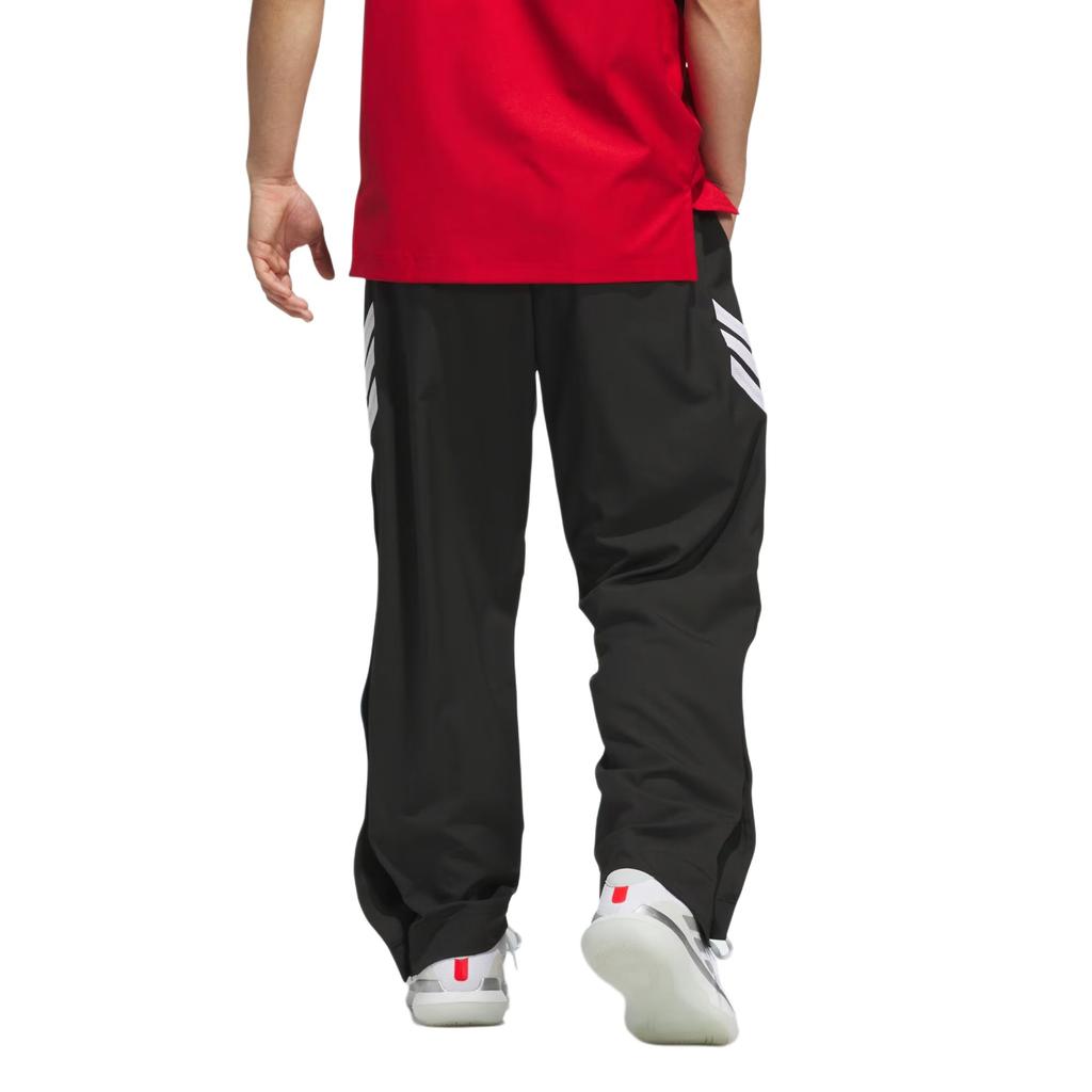 adidas Striped Pattern Relaxed Pants Men Bottoms Black JN1118