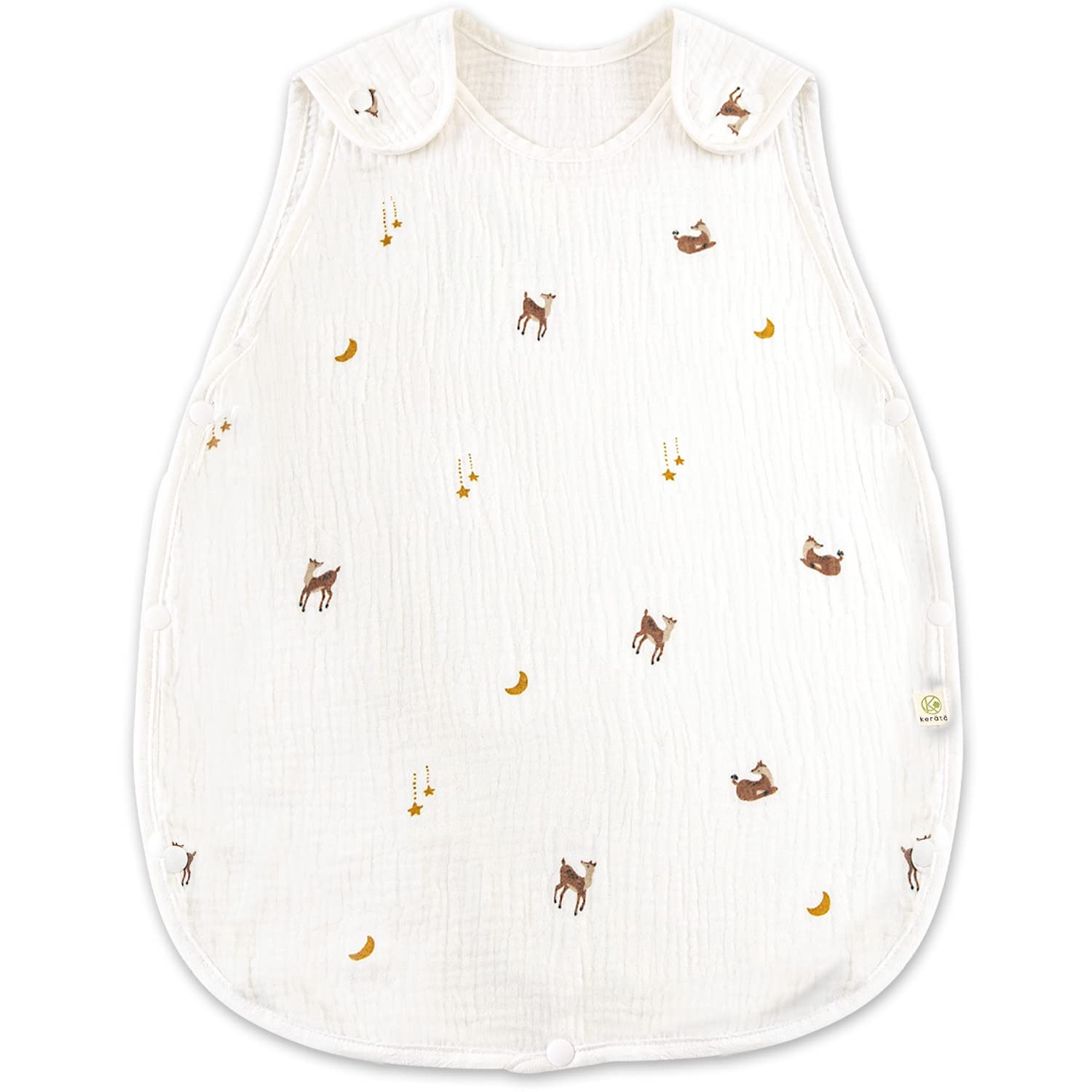 

(Keratta) Ibul Sleeper, Baby, 4-Layer Gauze, 100% Cotton, For Newborns, Spring/Summer, Can be worn while sleeping, Ages 0-4 (b. Bambi 4-Layer Gauze)