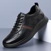 New Shoes for Men Genuine Leather Shoes Fashion Flat Casual Sport Shoes Street Comfortable Lace-up Sneaker