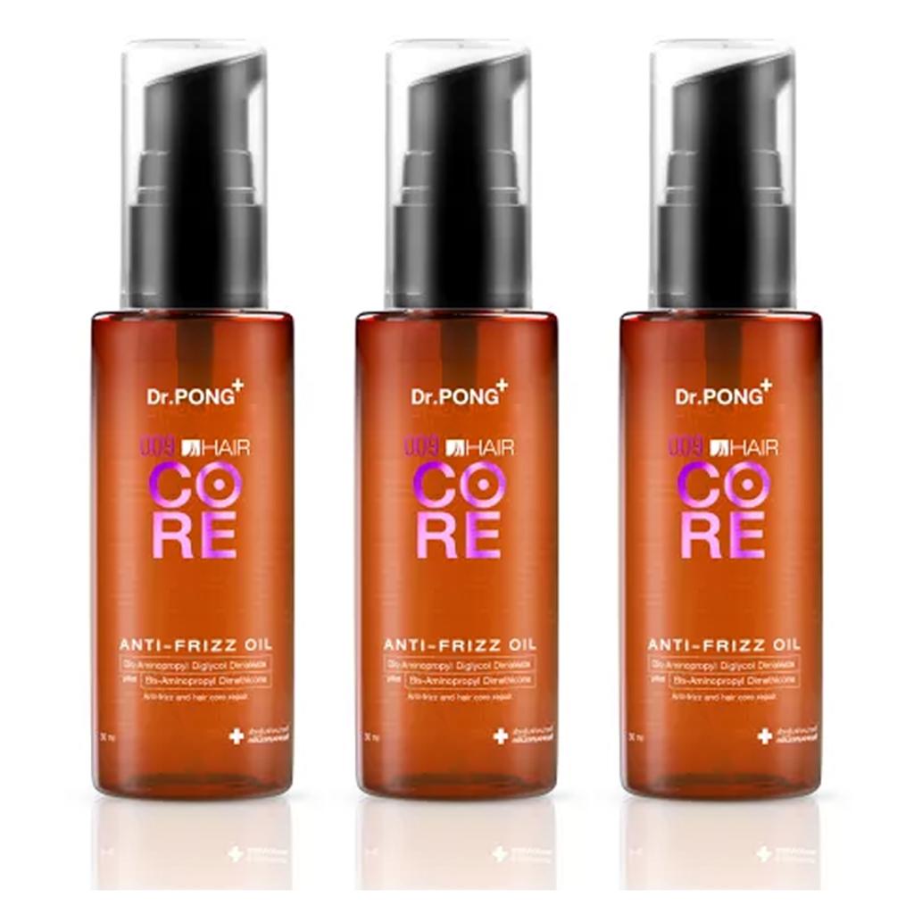 Dr.PONG+ 009 HAIR CORE OIL, Anti-Frizz-Öl, Bis-Aminopropyl Diglycol Dimaleate, 30 ml.