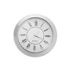 PATIKIL 55 Mm Quartz Watch Insert, Miniature Round Quartz Movement, Mini Roman Numeral Clock, Fits 45 Mm Diameter Hole, Silver Tone, for Home Use