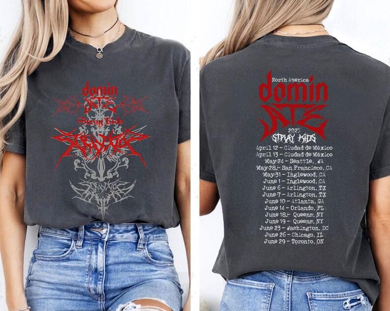 Футболка Stray Kids Доминируют Мировой Тур 2026, Футболка Stray Kids Skzoo, Футболка с Участником Stray Kids, Футболка Альбома Stray Kids Hop, Футболка Stray Kids Ate 4XL