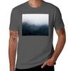 All Over Misty Fairytale Wilderness Forest With Cascadia Trees Covered In Magic Blue Fog Series Tshirt