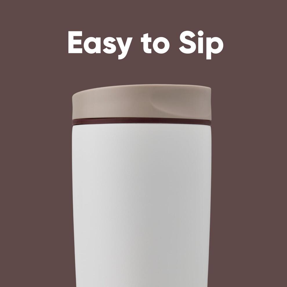 Owala SmoothSip Slider Insulated Stainless Steel Coffee Tumbler,