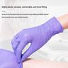 Women's Durable Nitrile Dishwashing Gloves - Waterproof, Reusable, Extended for Household Cleaning.