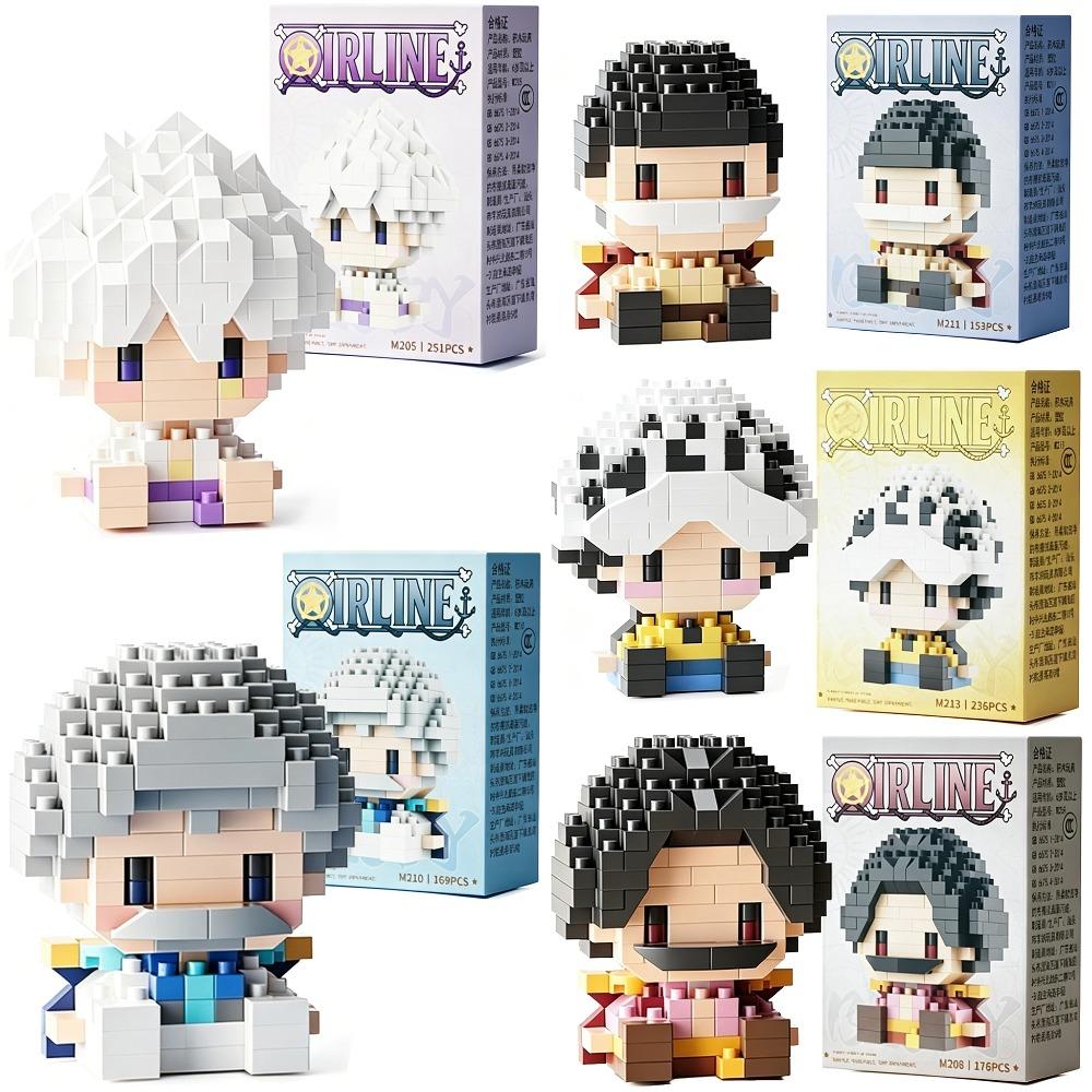 TOYS ONE PIECE Monkey · D · Garp Roger Micro Building Block Edward Newgate Anime Model Assembly Figure Toys For Gift