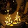Colorful Xmas Decorations Table Lamp Silver Christmas Tree Lamp  Party