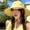 Women Sweet Flower Print Fishermen Hat Spring Summer Large Brim Lace-up Sunshade Floral Bucket Hat Female Girl Travel Beach Caps