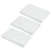 PATIKIL 10ml Autosampler Vial Rack, 3-Pack, Vial Tray Holder, 40-Cavity Stackable Test Tube Rack, Microtube Holder, White