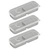 1/3/5Pcs Food Fruit Storage Box Multiple Compartments BPA Free Transparent Design Portable Refrigerator Freezer Organizer