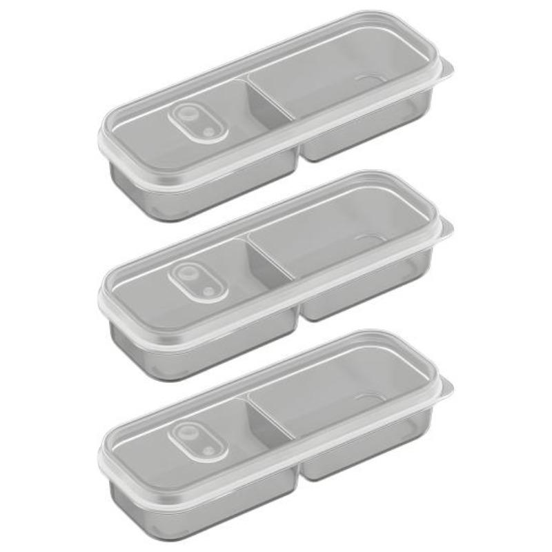 1/3/5Pcs Food Fruit Storage Box Multiple Compartments BPA Free Transparent Design Portable Refrigerator Freezer Organizer