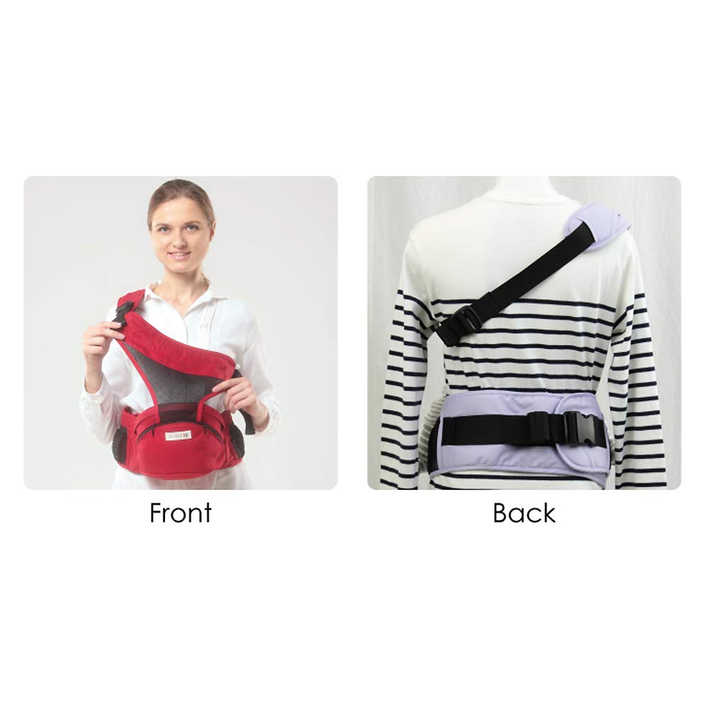 Buddy Buddy POLBAN Hip Seat Single Shoulder Baby P730110 Mesh (Sold Separately) Carrier, (All Black)