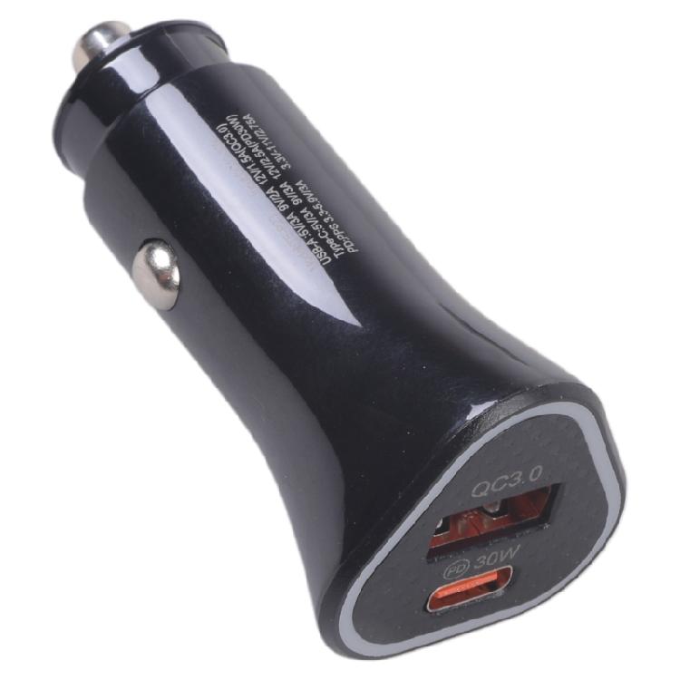 Portable 38W Double  USB Car Chargers Plastic Vehicle Chargers Simple Operate for Safe & Efficient Multiple Device Charg