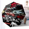 1pc Satan Ghost Automatic Open, Windproof, Compact Travel Umbrella, Gift for Birthday, Christmas, Business 93018