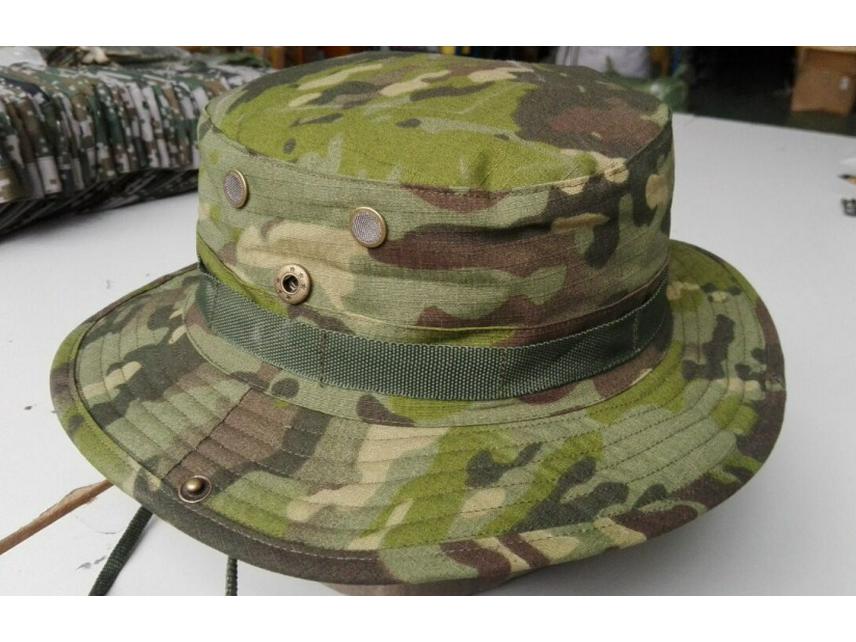 Herren Camouflage Sonnenschutz Fischerhut - Outdoor Angelhut mit runder Krempe