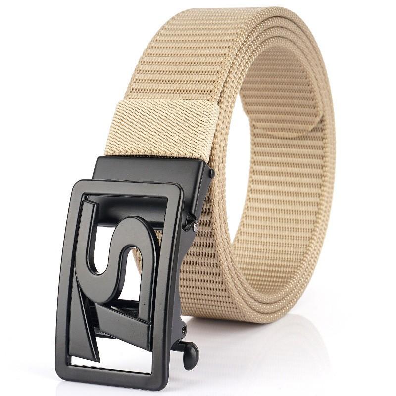 TS Belt Men's Automatic Buckle Business Casual Thick Nylon