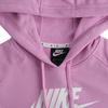 Nike Dámská růžová krátká ležérní mikina s kapucí