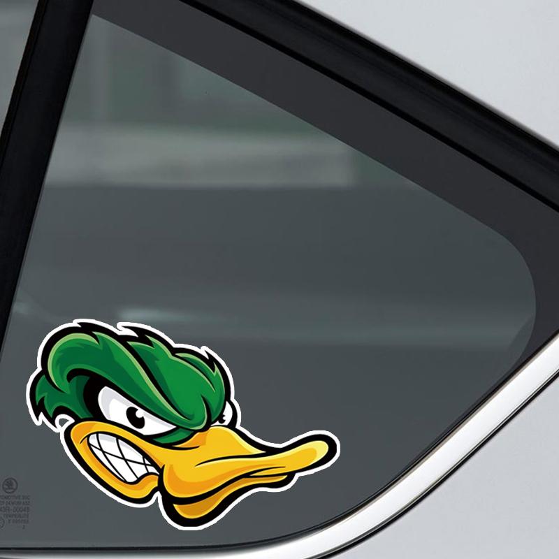 JT110#15X10cm Angry Duck Animal - Sticker Decal For Cars Windows Walls Laptops