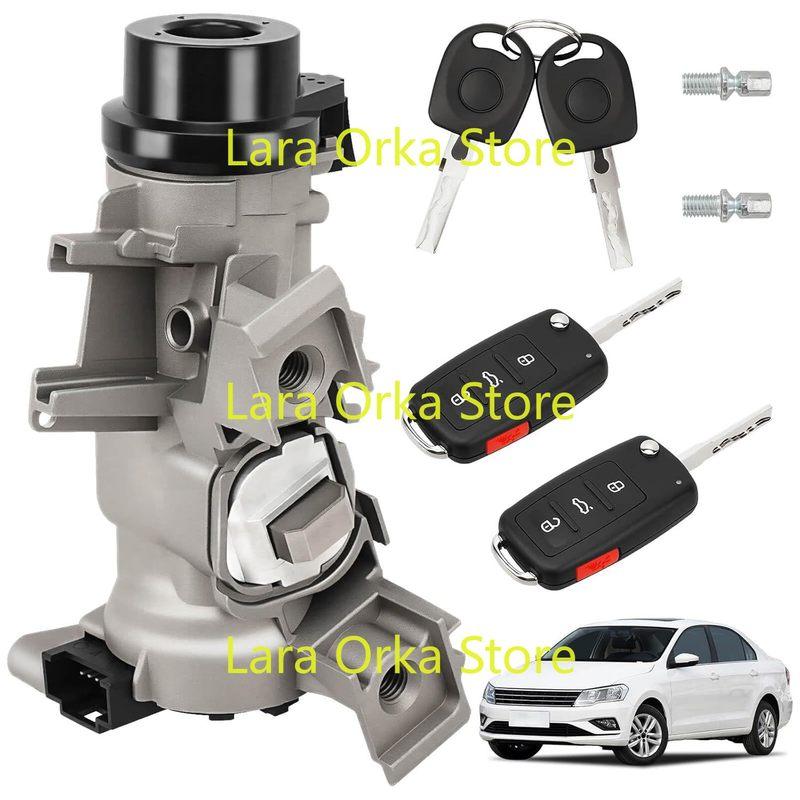 1K0905851B Ignition Lock Cylinder with Key, Starter Ignition Switch Fit for 2012-2019 Passat, 2006- 2018 Vw Jetta, Rabbit