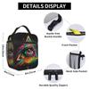 Triangular Eyes Graffiti Pattern Insulated Lunch Bag for Women Kids Leakproof Food Boxes Thermal Lunch Box Tote