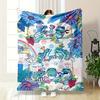 VintageStyle Rainforest Animal Print Flannel Throw Blanket Polyester Digital Printing Lightweight Soft