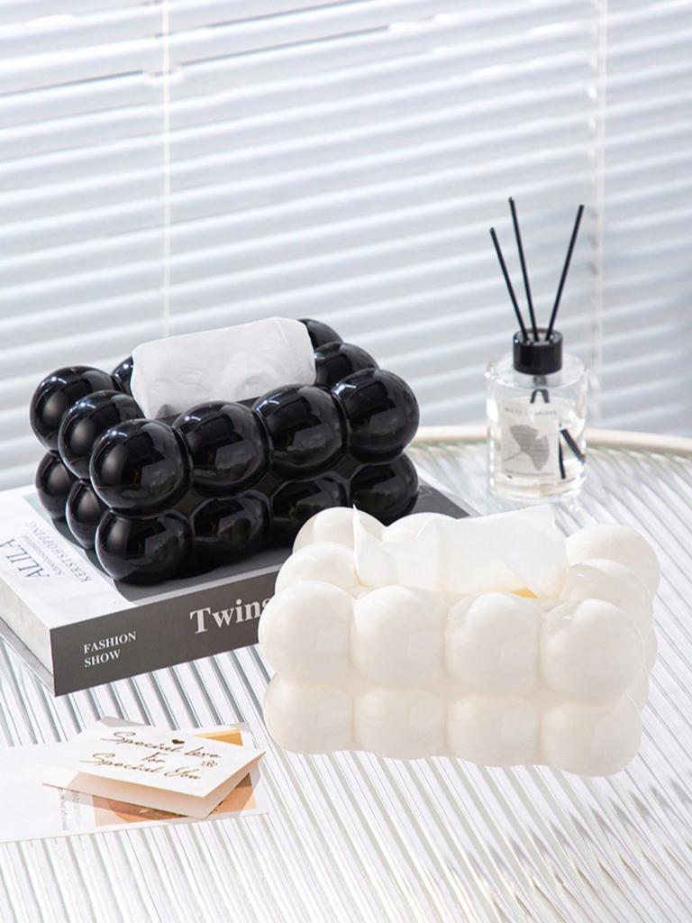 1 piece of light luxury style high value marshmallow tissue box home living room tissue storage box restaurant tissue box