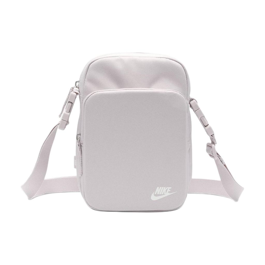 New Nike Heritage Nylon With Polyester Crossbody Bag, Shoulder Bag Regular Unisex Platinum Purple & Summit White DB0456-019
