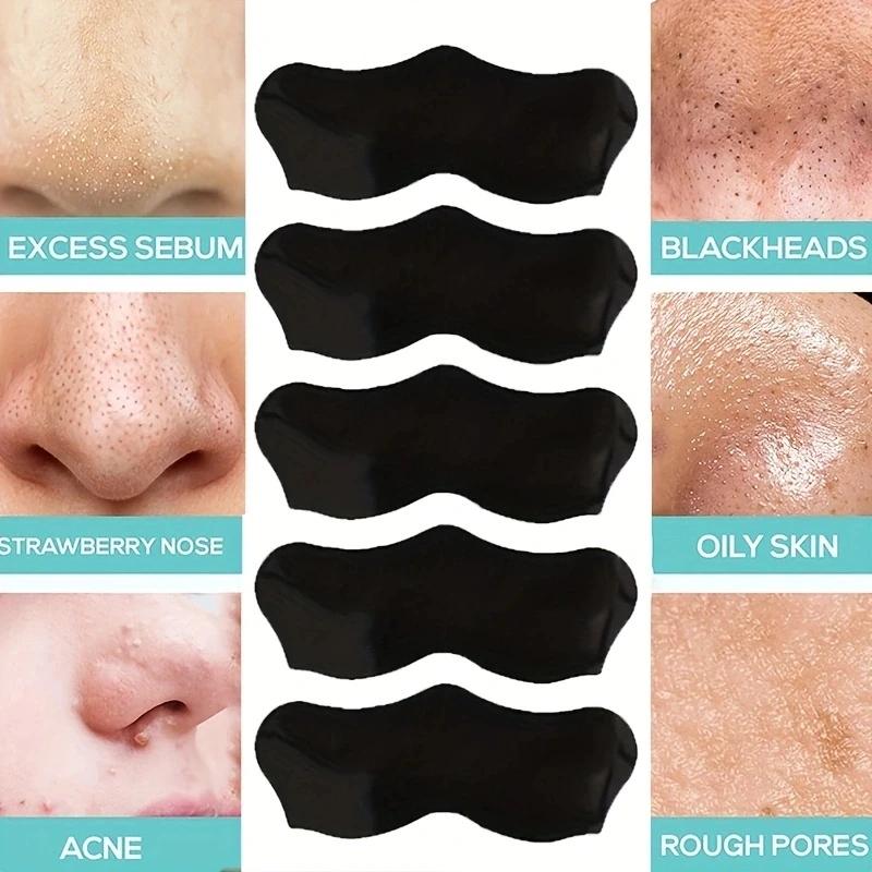 10Pcs Black Nose Stick Remove Blackheads Clean Pores Adsorb Oil And Dirt Nose Film Nose Stick