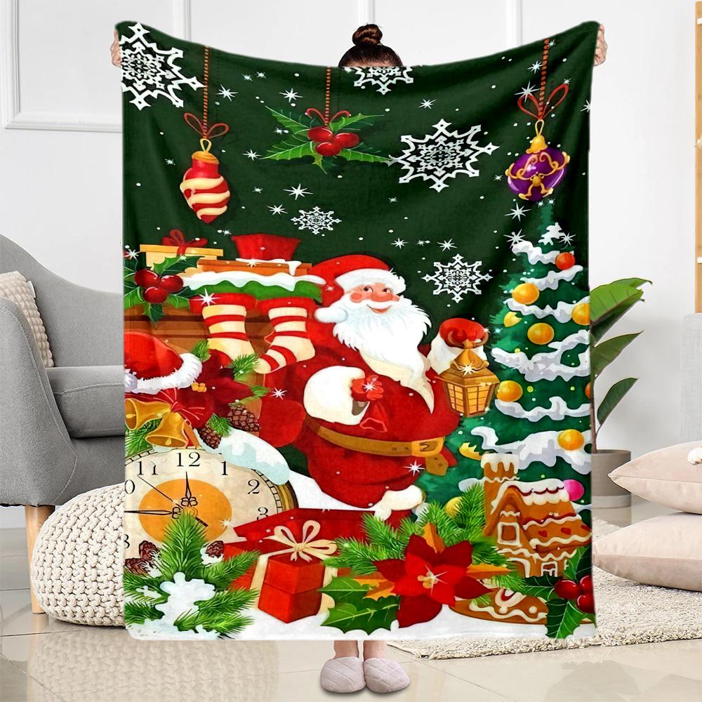 Christmas 45 Blanket Soft & Cozy Perfect for Sofa Picnics Office Chair for All Seasons Stylish Decor Birthday Christmas Gift Blanket