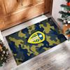 Leeds United Voetbal Print Kristalfluweel Tapijt, Comfortabel Waterabsorberend Antislip Binnen Vloerkleed