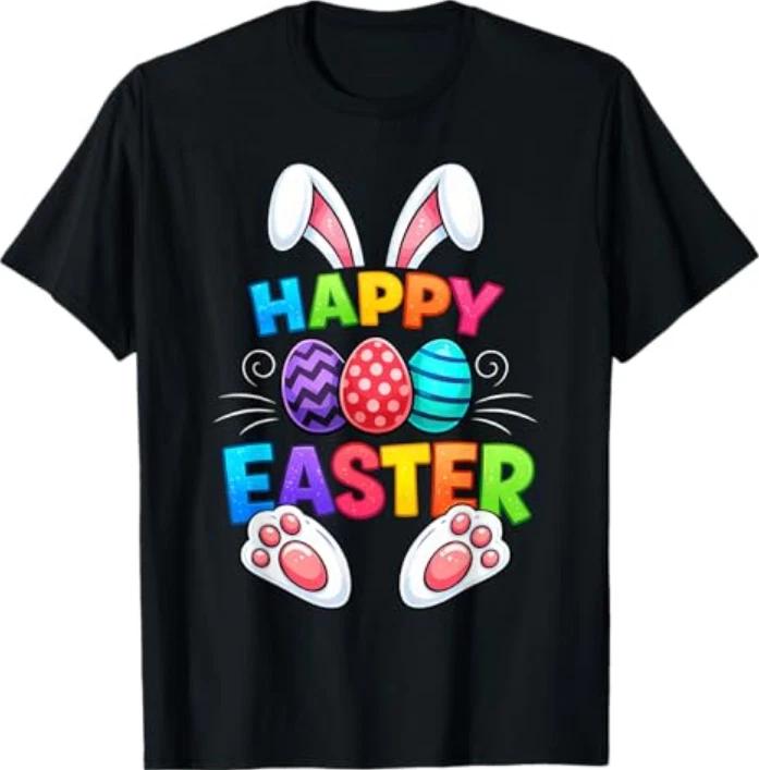 Happy Easter Day Easter Shirts Funny Bunny Eggs Tshirt S
