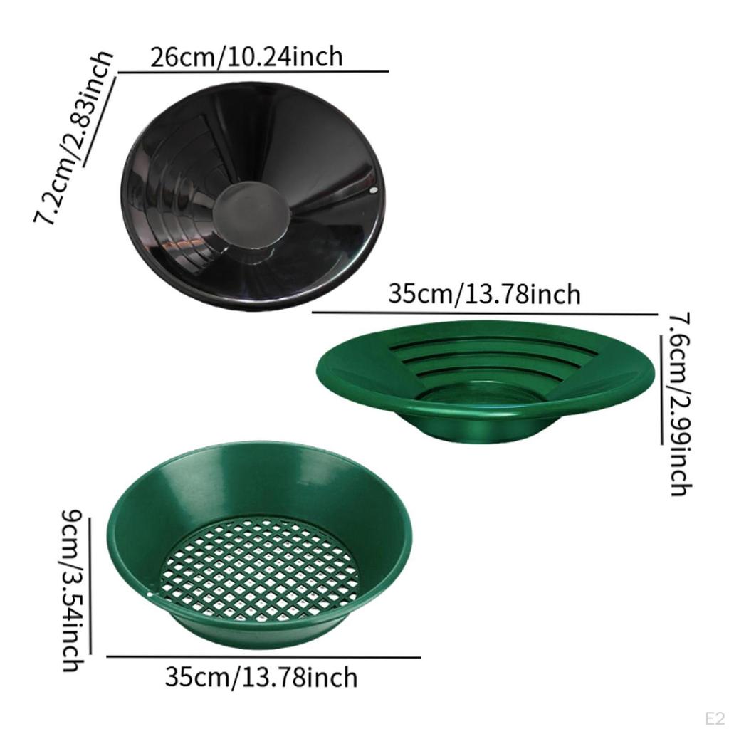 3 Pieces Gold Panning Kit Prospecting Tools with Riffles Lightweight Beginners Enthusiasts