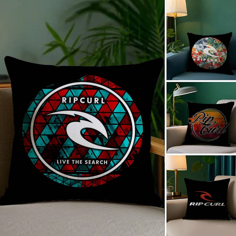 Surf Beach R-Rips Curls Pillow Case Plush Fabric Soft Double Sided Print Home Sofa High Quality Cushion Cover Throw