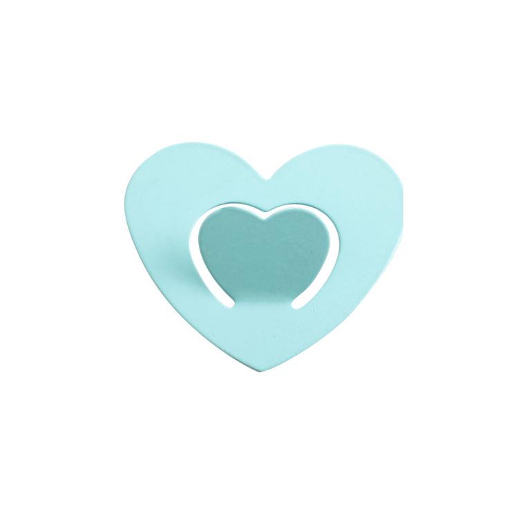 

Креативний самоклеючий металева форма серця гачок ванна кухня гачок стінка підвісний одяг гачок синій