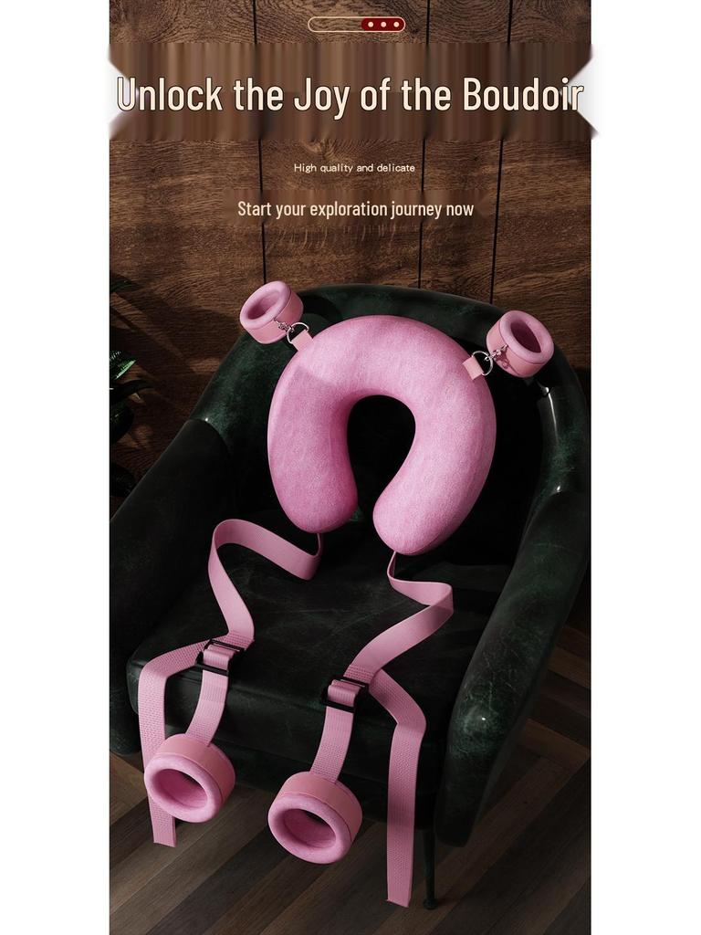 Jiuai Erotic SM Handcuffs & Leg Spreader - Interactive Adult Sex Aids