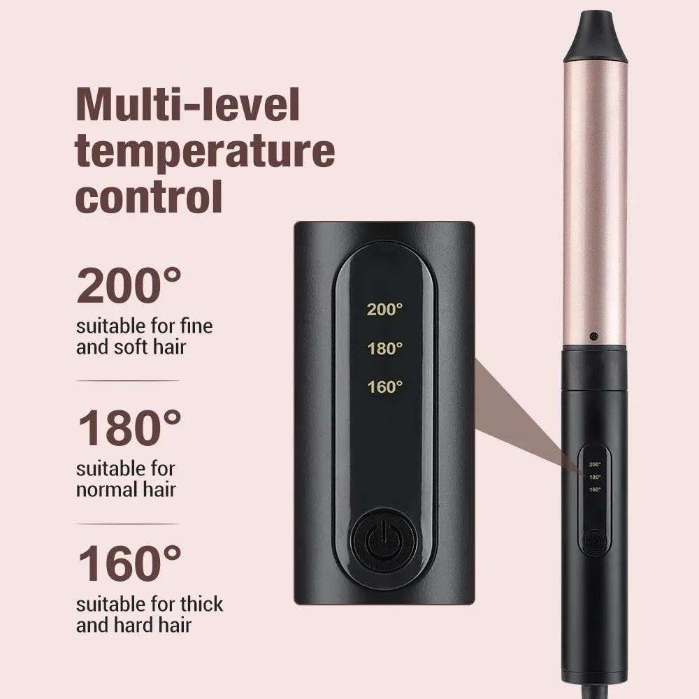Professioneller Lockenstab 6 in 1 Schnellheizender Elektrischer Lockenstab Haushalt Einstellbare Temperatur Haarstyling-Tool für Frauen