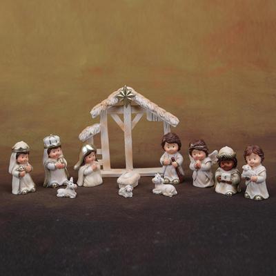 12 Holy Family Statues, Jesus Birth Figurines Set for Home Display