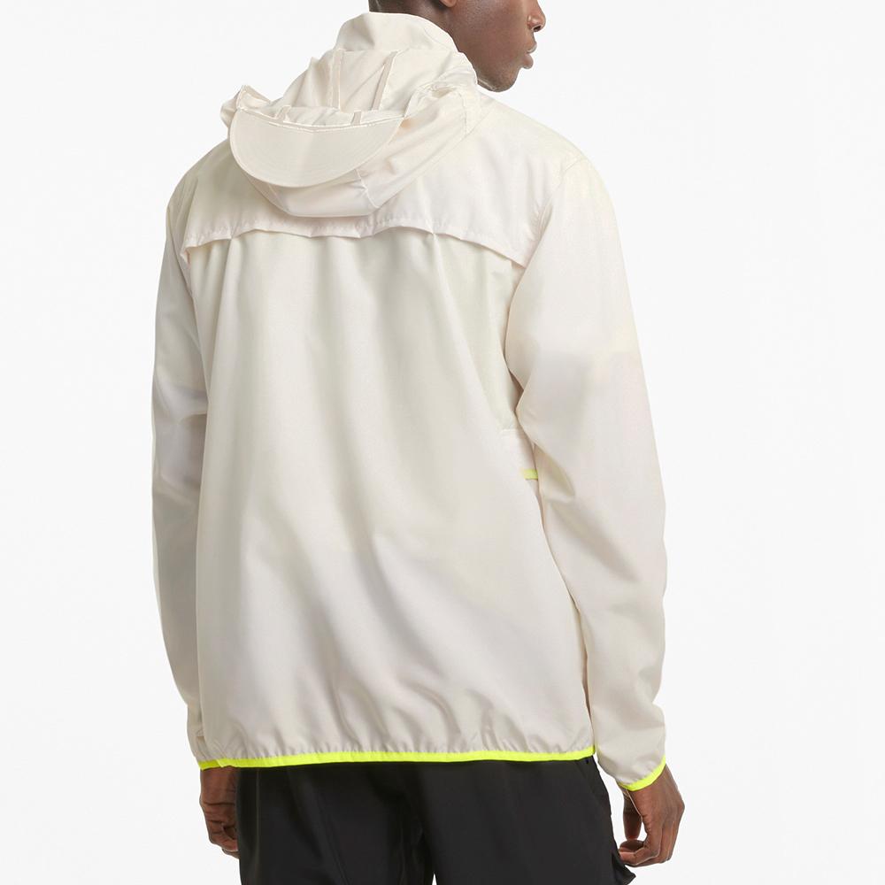Puma Train First Mile Jackets Men's Ecru Hooded Moderate Workwear 520155-75