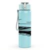 1PC Lake Boat Minimal Line Drawing 750ml Color Plastic Sports Water Bottle Leakproof Flip Straw Lid Suitable for Sports Office Home Use
