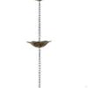 Flower Lotus Rain Chain Rainwater Catcher Eaves Drainage 99.6" Length Decorative for Gutter