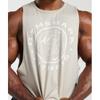 Gymshark Legacy Drop Arm Tank Pebble Grey A5a2z Gb7p