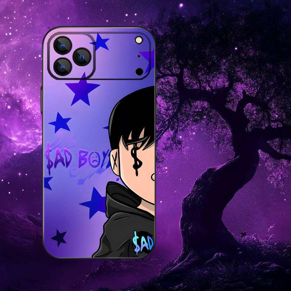 J-Junior H Sad Boyz Phone Case For iPhone 17,16,15,14,13,12,Pro,Max,Plus,E,SE4,Air,Mini Black Soft Box