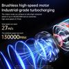 BC02 Cordless Air Duster, 130K RPM, 180W, 3-Speed + Turbo, 6000mAh Fast Charge, Aluminum, for PC/Keyboard/Car, Cosmic Gray